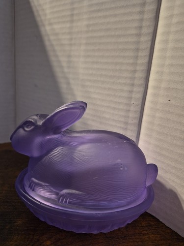 Vintage purple frosted glass - vintage,
