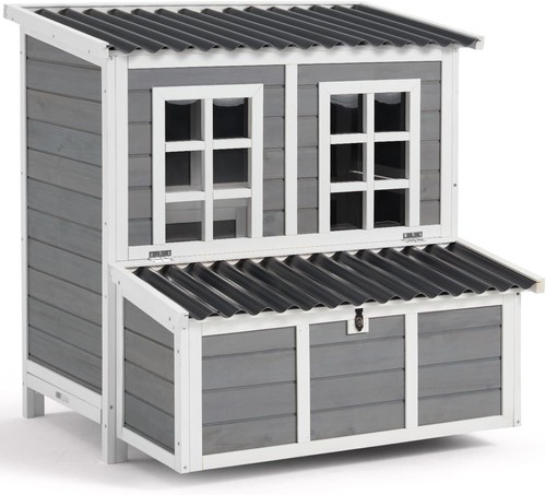 Large wooden chicken coop - large,