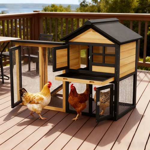 Small wooden chicken coop - wooden,