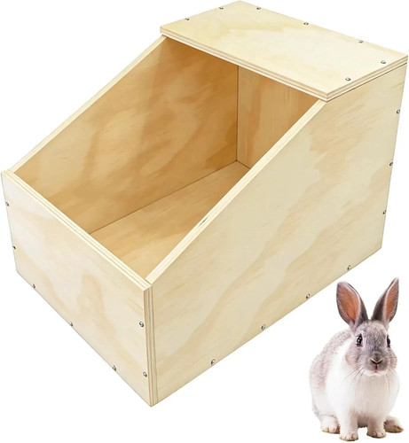Solid wood rabbit - wood, nesting